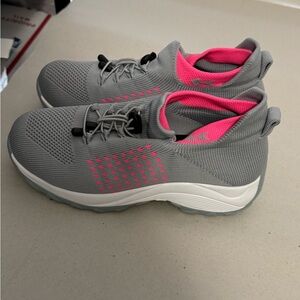 Women's Gray and Pink Athletic Sneakers 39.5 (9)